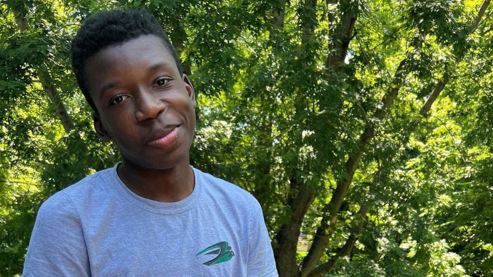 Ralph Yarl, a Black 16-year-old who was shot and wounded by a homeowner after mistakenly going to the wrong house to pick up his siblings, poses in this picture obtained from social media.