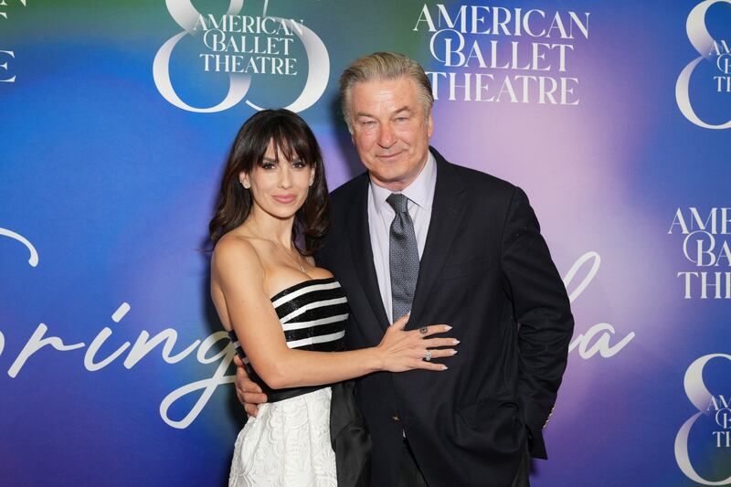 NEW YORK, NEW YORK - MAY 28: Hilaria Baldwin and Alec Baldwin attend the 2025 American Ballet Theatre Spring Gala at Cipriani South Street on May 28, 2025 in New York City. (Photo by John Nacion/WireImage)