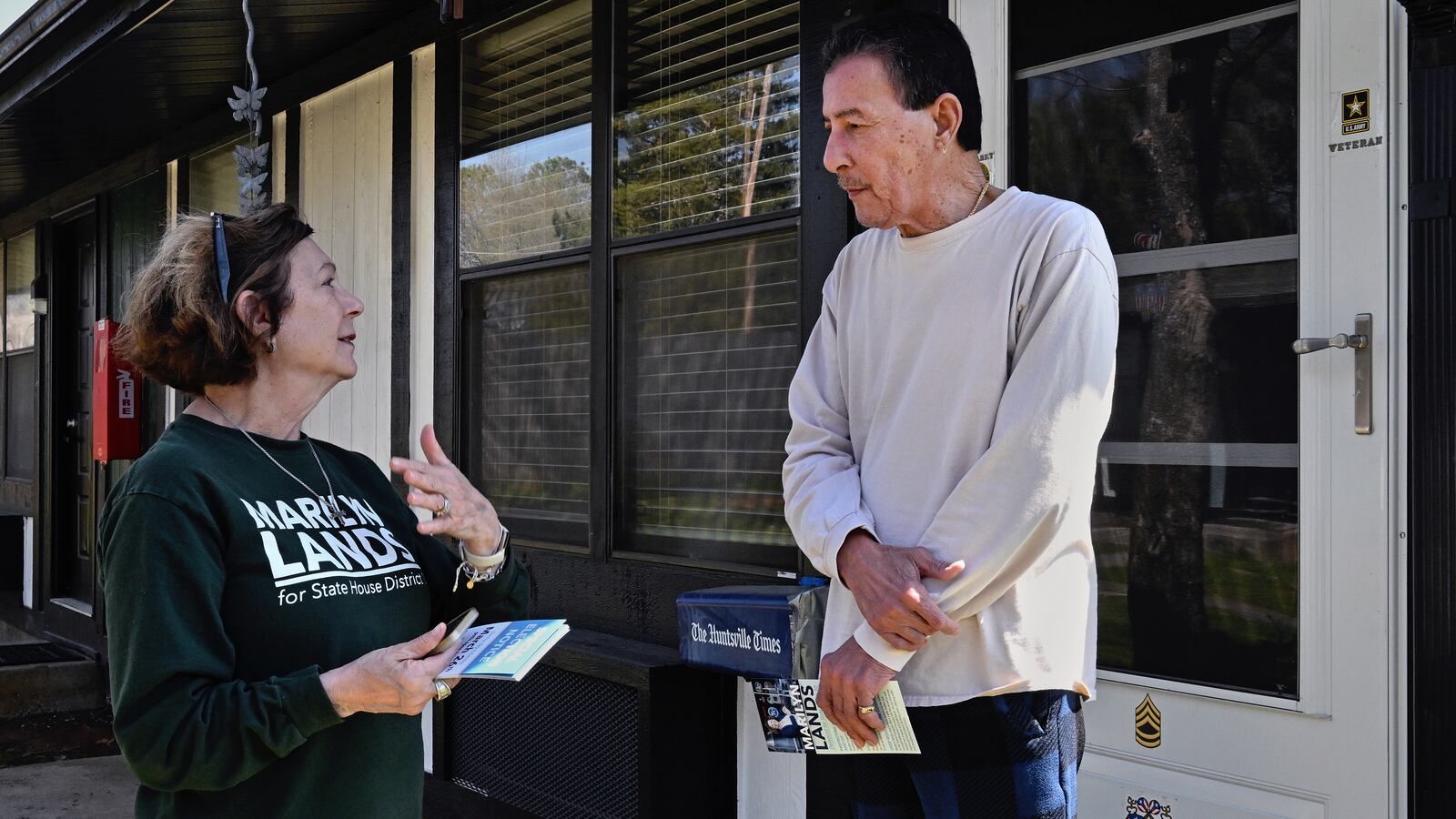 (L) Democratic candidate Marilyn Lands.