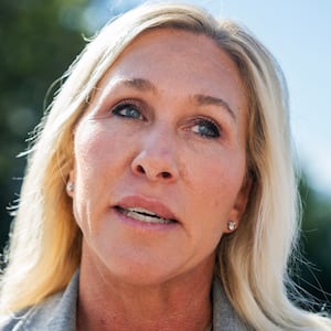 Marjorie Taylor Greene said it was "a shame" that the government is "working harder to protect pedophiles than they are fighting for the victims," regarding the fight to release the Epstein files.