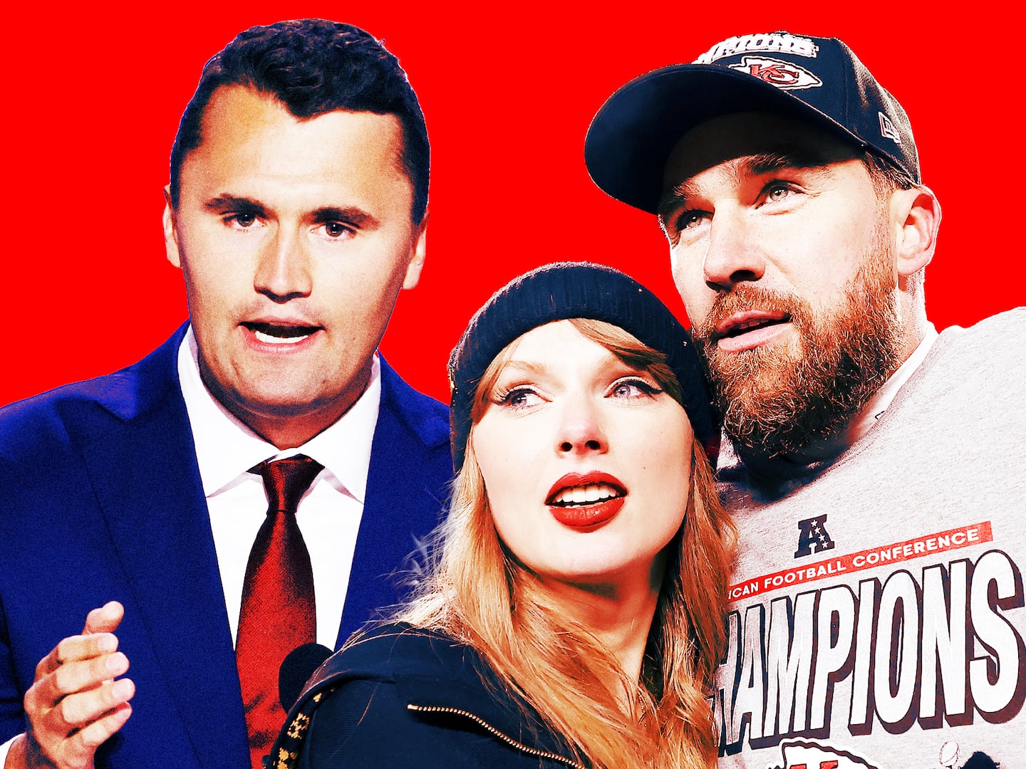 MAGA Thirsts Over Trad-Wife Taylor Swift After Her Engagement to Travis Kelce