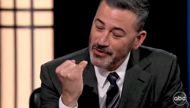Jimmy Kimmel Live!, Kimmel talking to Trump micropenis prop