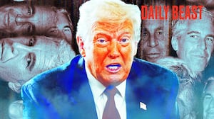 A photo illustration of Donald Trump and Jeffrey Epstein.