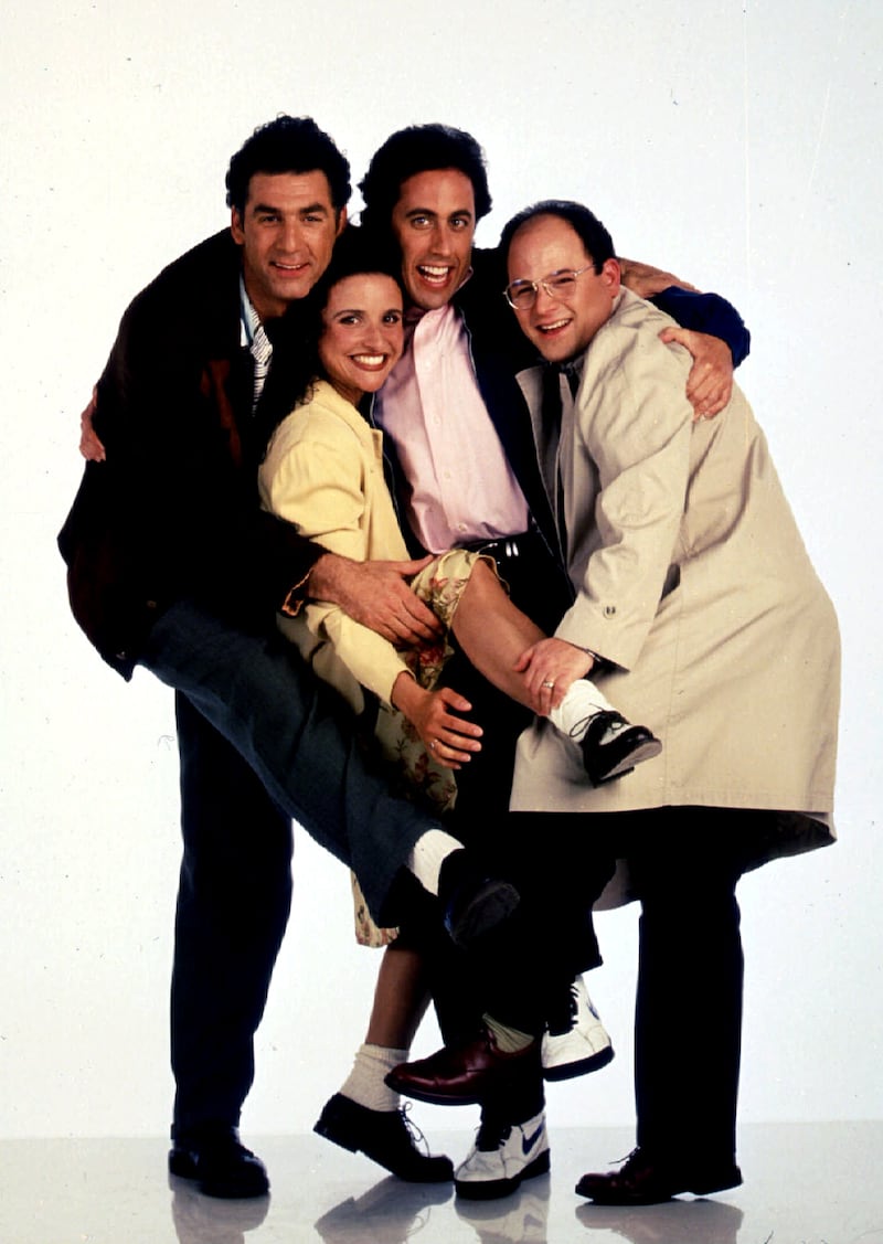 The actors of the TV series "Seinfeld" are shown in this 1994 photograph.