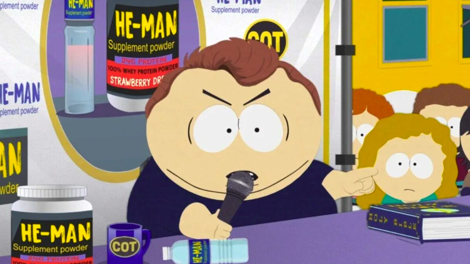 Cartman imitating Charlie Kirk on South Park