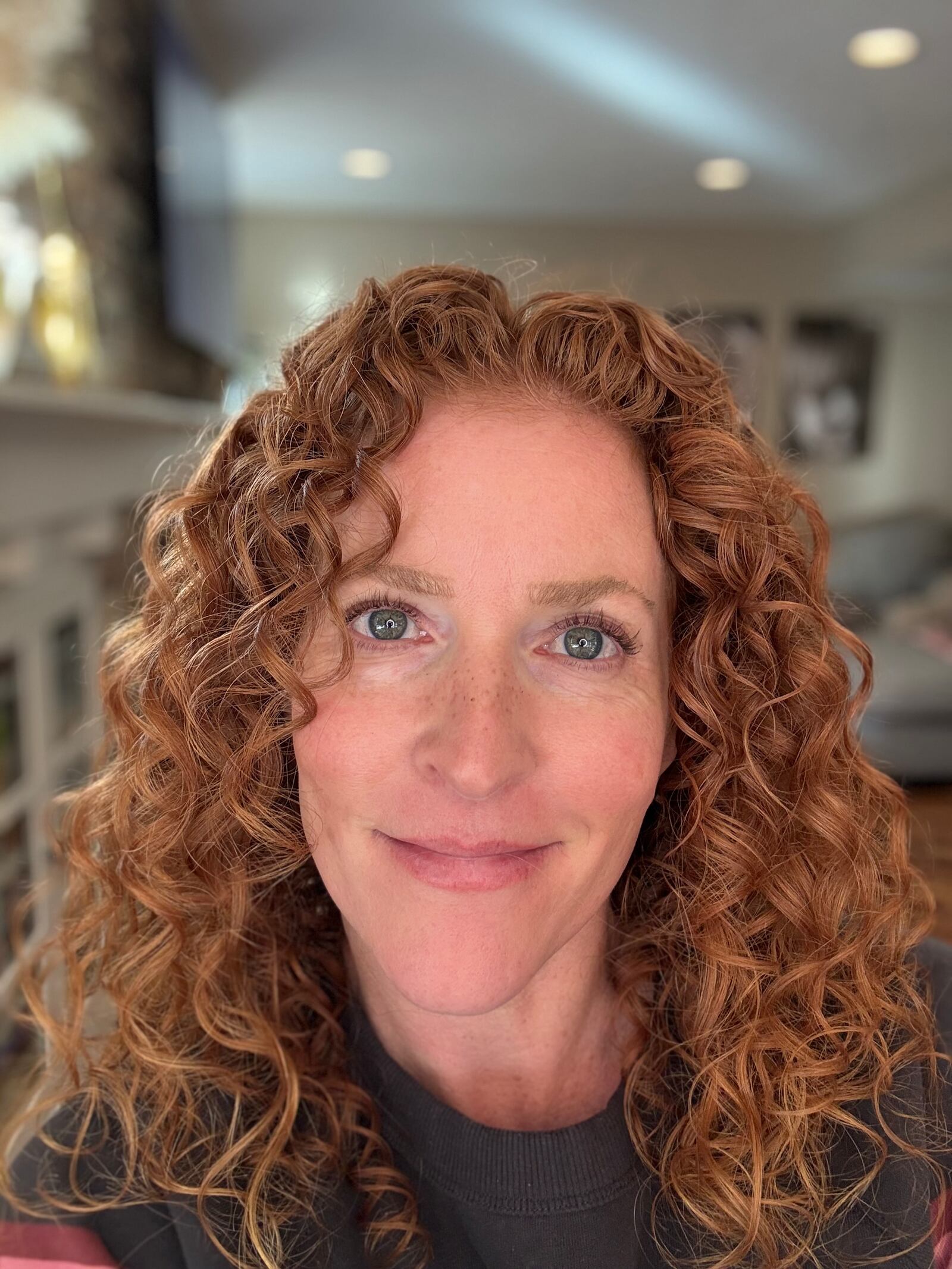 Writer Jessica Timmons testing cleansing balms