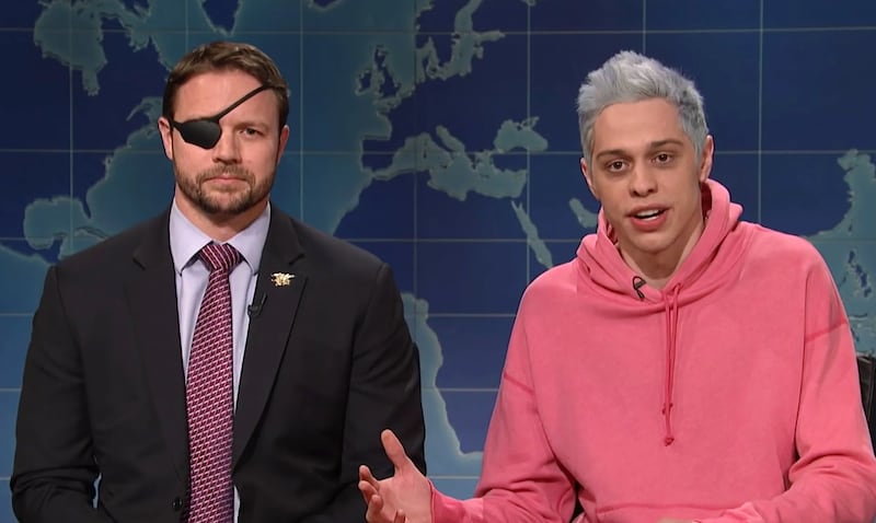 Dan Crenshaw and Pete Davidson.