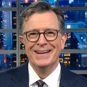 The Late Show with Stephen Colbert, Colbert laughing