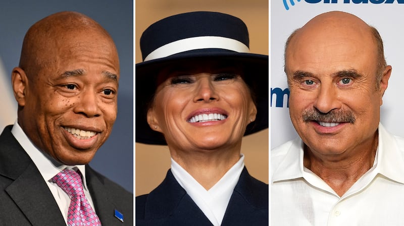 eric adams, melania trump, dr. Phil