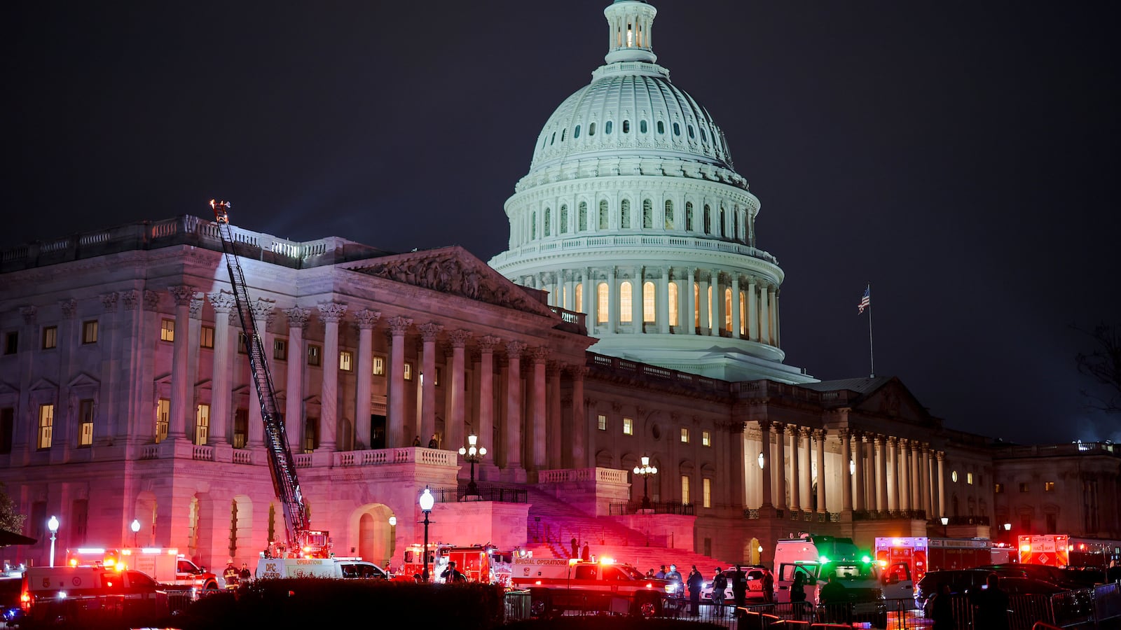 Fire at the U.S. Capitol Building