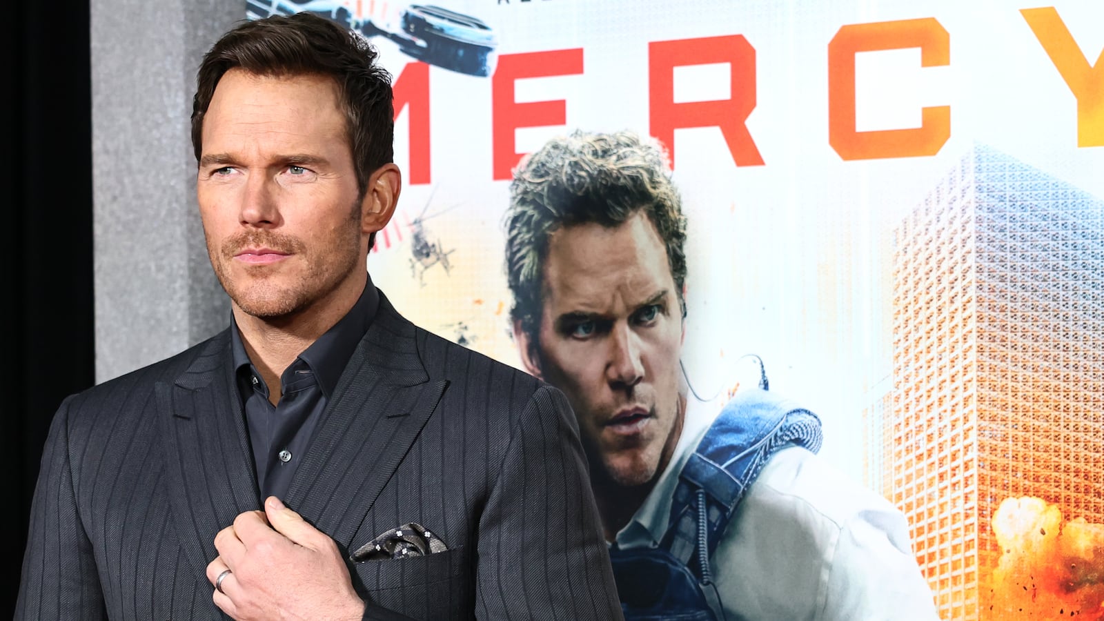 NEW YORK, NEW YORK - JANUARY 20: Chris Pratt attends the "Mercy" New York Premiere at AMC Lincoln Square Theater on January 20, 2026 in New York City.