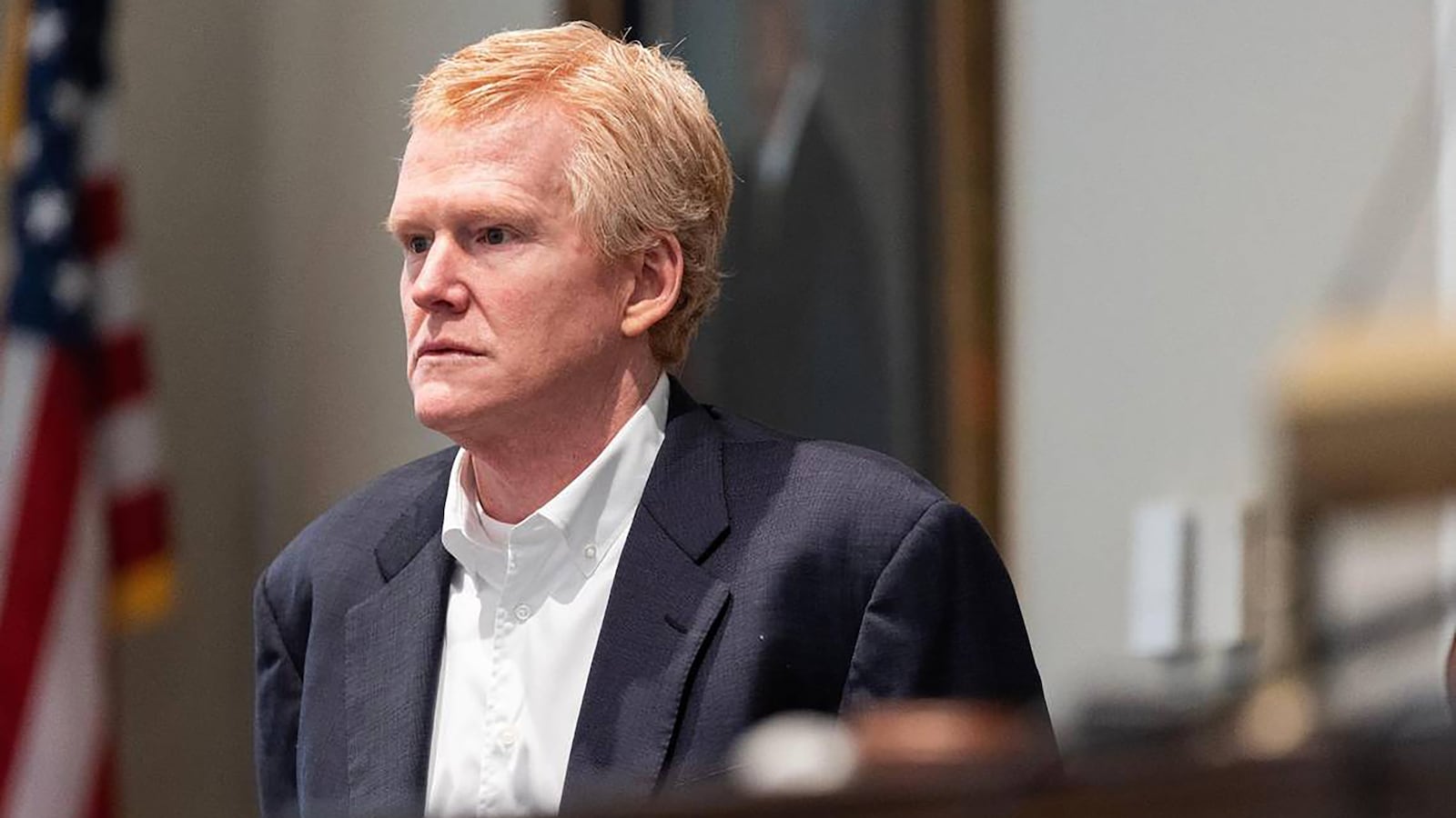 Photo of Alex Murdaugh at murder trial