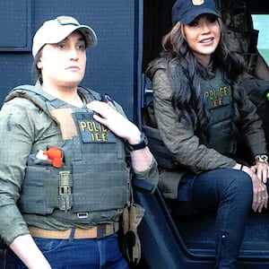 A still from Madison Sheahan's slick Ohio congress run promo.