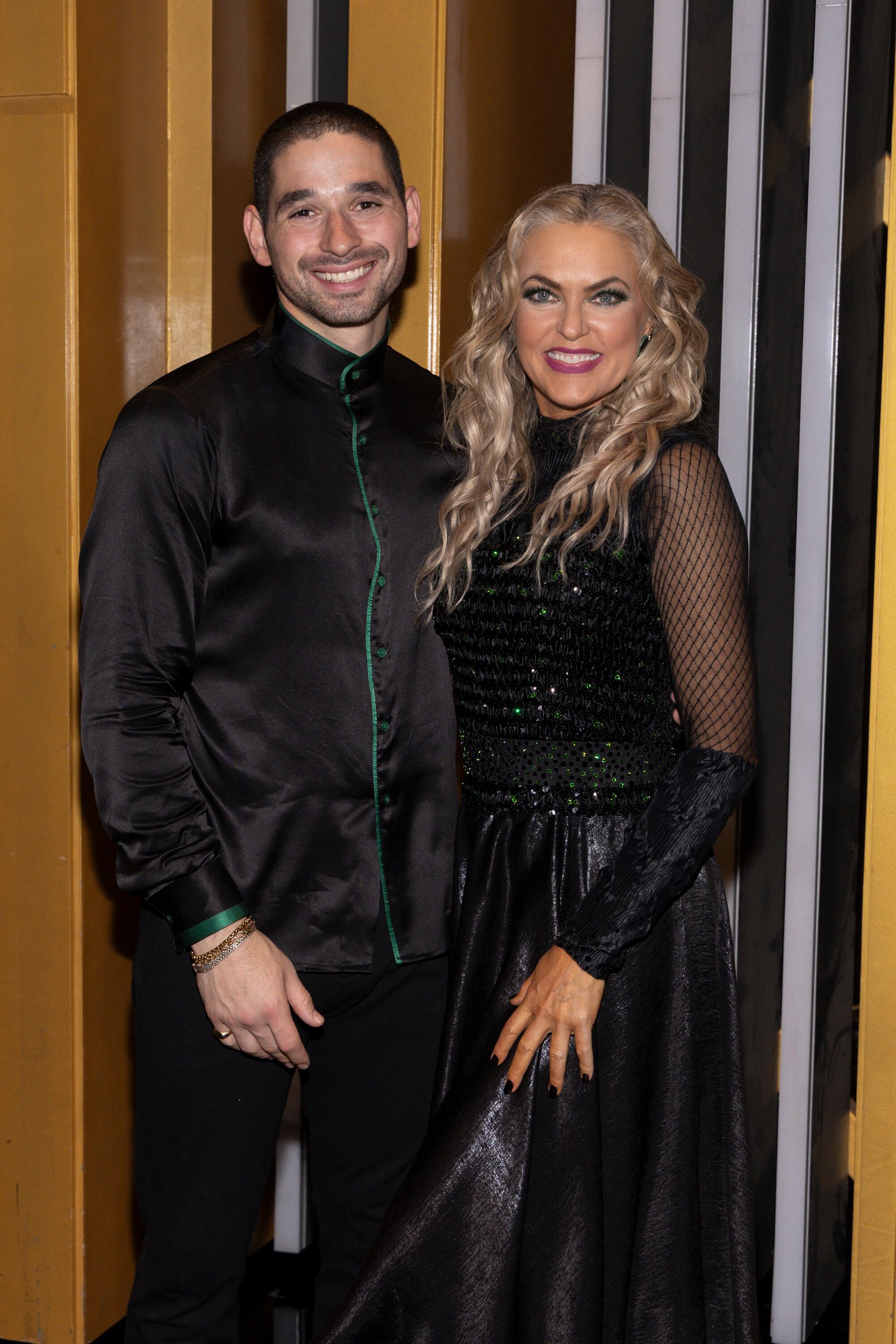 Alan Bersten with Elaine Hendrix at Dancing With the Stars "Wicked Night."