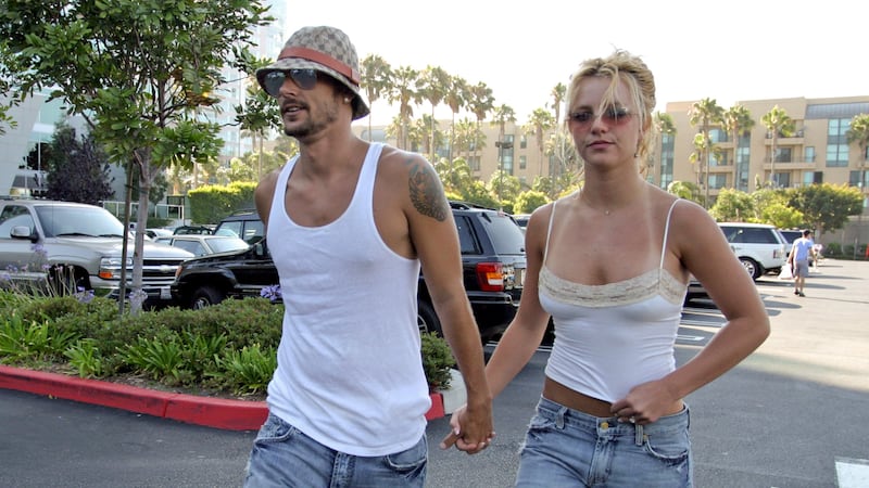 LOS ANGELES, CA - JULY 14: Kevin Federline and Britney Spears are seen on July 14, 2004 in Los Angeles, California.