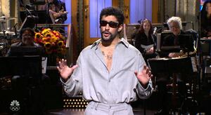 Saturday Night Live, Bad Bunny giving monologue.