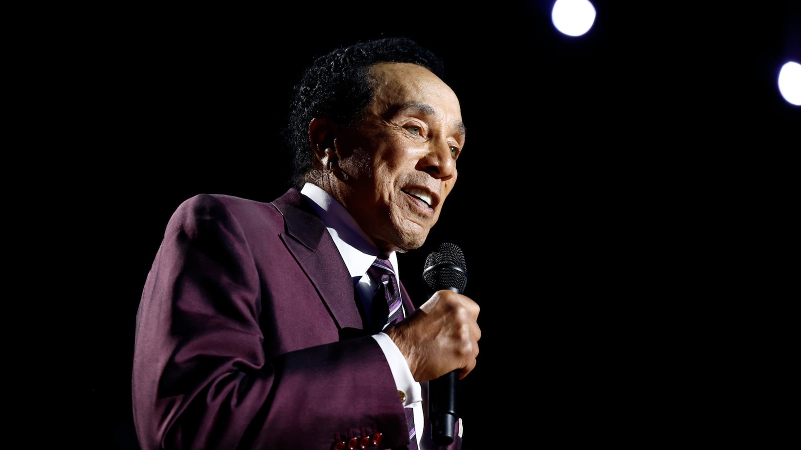 Smokey Robinson performs onstage during an event at the Los Angeles Convention Center on February 3, 2023