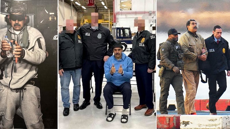 Nicolás Maduro in various outfits after being captured by the United States
