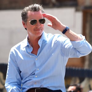 California Governor Gavin Newsom has some bones to pick with Donald Trump.