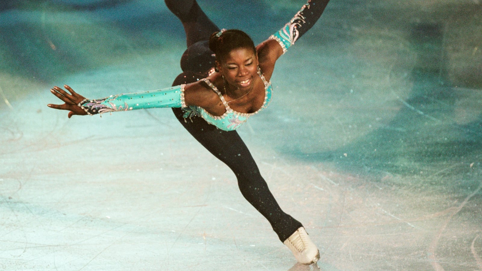 Surya Bonaly from France in 1999.