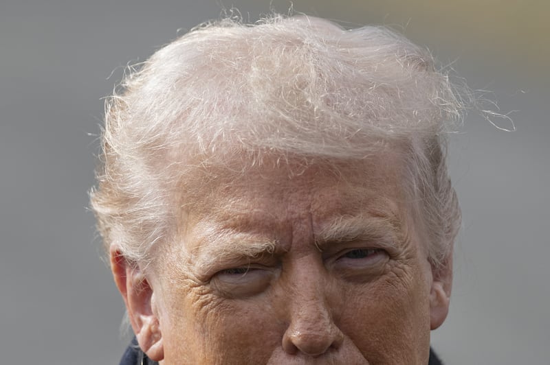 WASHINGTON DC, UNITED STATES - JANUARY 16 : United States President Donald Trump departs the White House en route Palm Beach, Florida on January 16, 2026, in Washington DC, United States. (Photo by Celal Gunes/Anadolu via Getty Images)