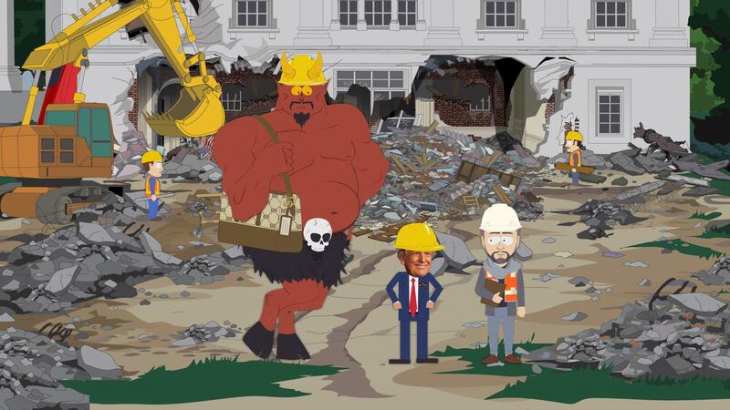 South Park will address Trump's destruction of the White House's East Wing.