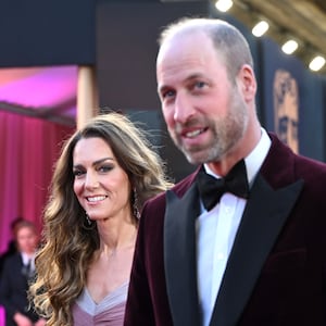 Catherine, Princess of Wales and Prince William, Prince of Wales attends the 2026 EE BAFTA Film Awards