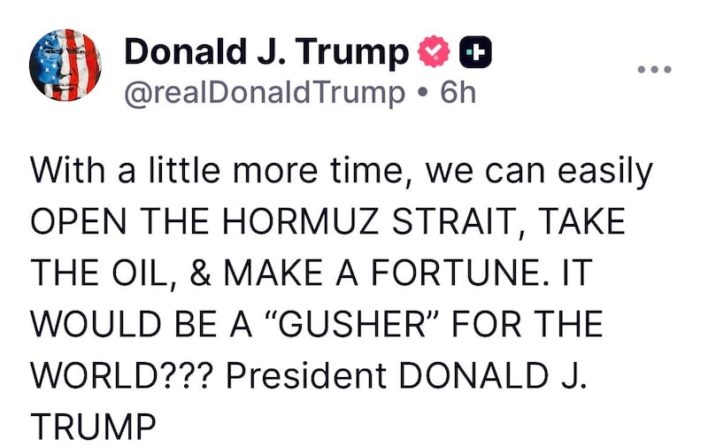 Trump posted about America's being a "gusher" for the world but was silent about an frantic search and rescue mission for two US pilots.