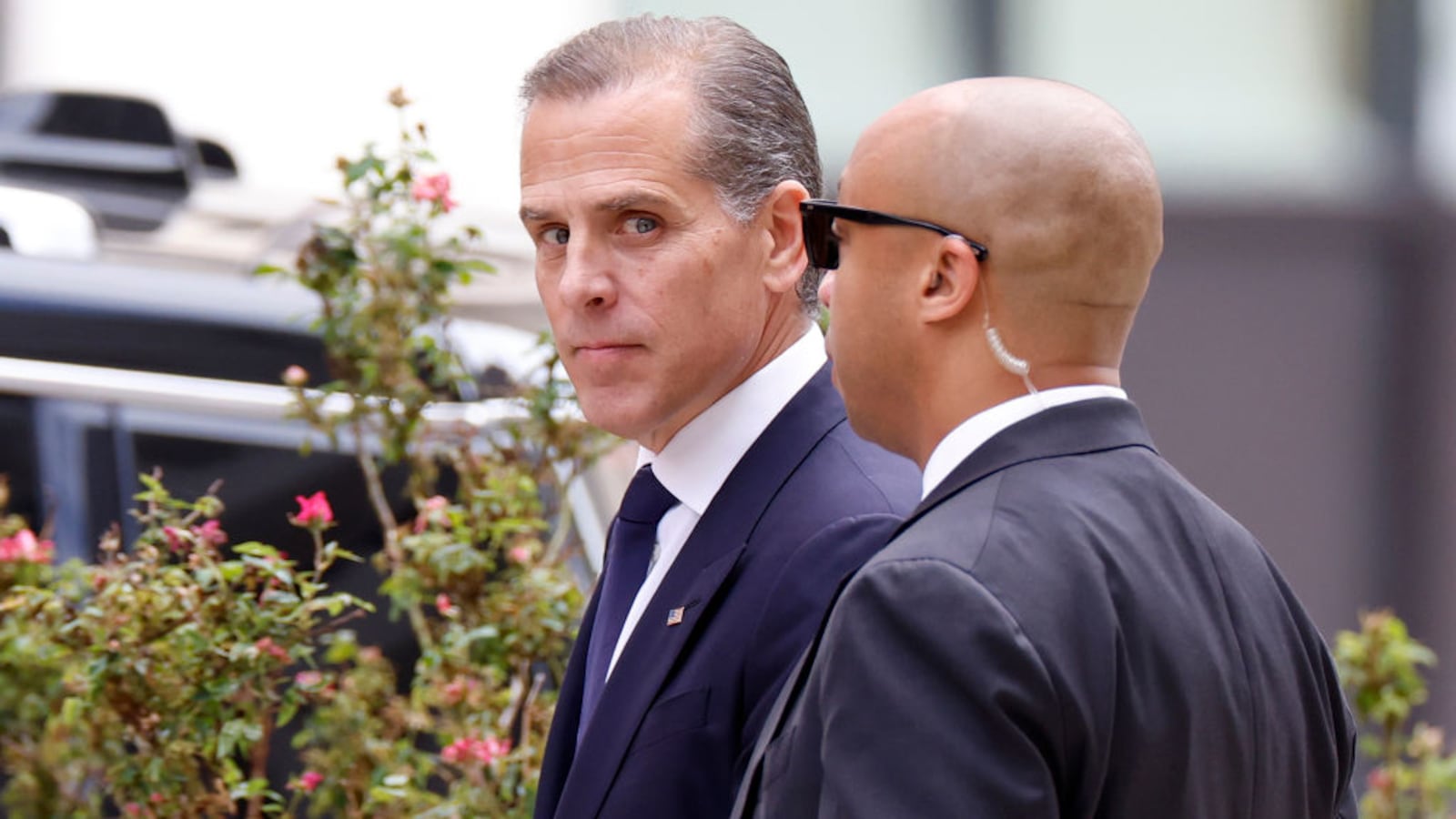 Hunter Biden, son of U.S. President Joe Biden, leaves the J. Caleb Boggs Federal Building in Wilmington, Delaware.