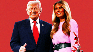 Donald Trump, Melania Trump animated illustration