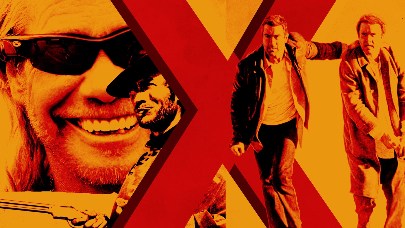 Dog the Bounty Hunter, Clint Eastwood and Robert DeNiro with a big X