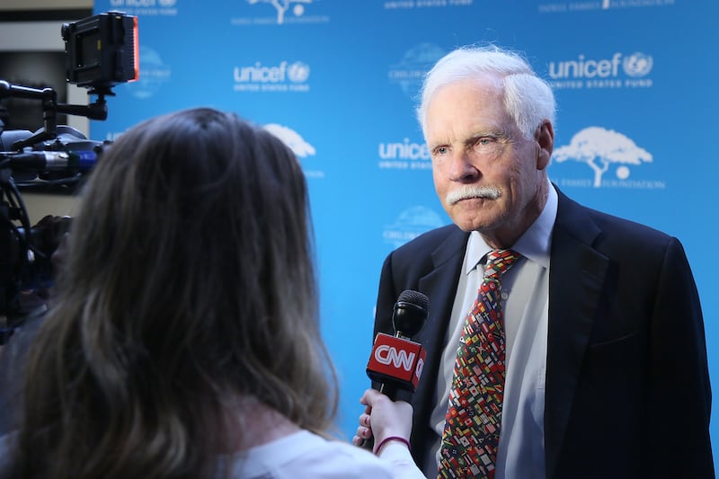 ATLANTA, GEORGIA - MARCH 30:  Ted Turner attends UNICEF's Evening for Children First to Honor Ted Turner on March 30, 2016 in Atlanta, Georgia.  (Photo by Ben Rose/Getty Images for UNICEF)