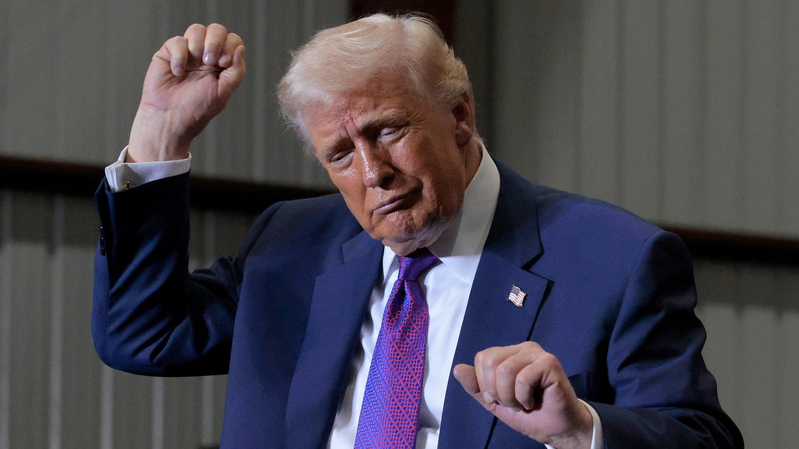 ROME, GEORGIA - FEBRUARY 19: U.S. President Donald Trump speaks at the Coosa Steel Corporation on February 19, 2026 in Rome, Georgia. Trump delivered remarks on the economy and affordability as the state has started voting to replace the seat vacated by former Rep. Marjorie Taylor Greene. (Photo by Chip Somodevilla/Getty Images)