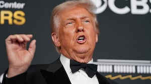 President Donald Trump's name was added to the signage outside the Kennedy Center on December 19.