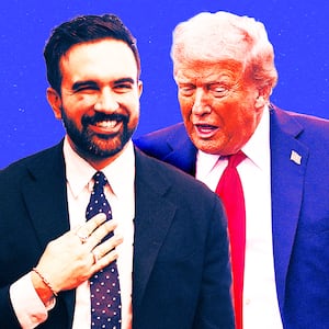 A photo illustration of Zohran Mamdani and Donald Trump.