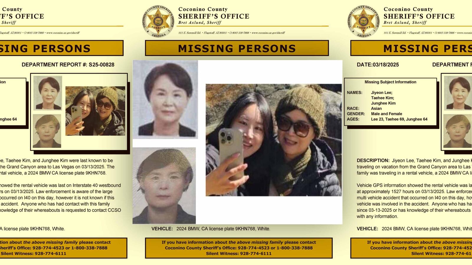 Kim Family Disappearance, missing persons flyer