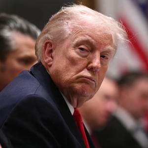 President Donald Trump insisted on Thursday that he was not sleeping in his previous Cabinet meetings when he had his eyes closed, but said he shut his eyes because the meetings were "pretty boring."