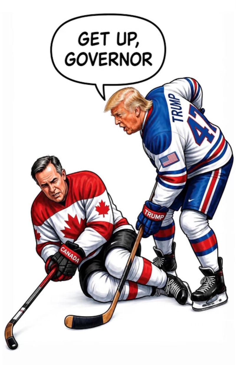 He posted this wild slight on Canadian Prime Minister Mark Carney.