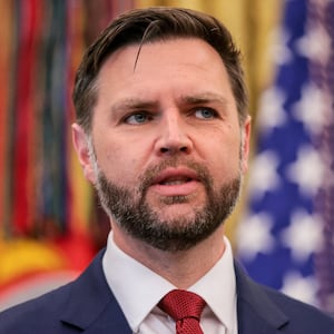 U.S. Vice President JD Vance in the Oval Office at the White House in Washington, D.C., U.S., April 23, 2026.