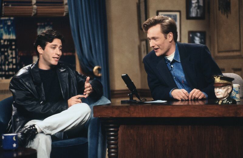 Stewart on 'Late Night with Conan O'Brien' in October 1993.