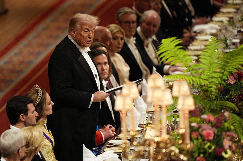 Speaking ahead of the banquet, Trump called the U.S. the world's "hottest country."
