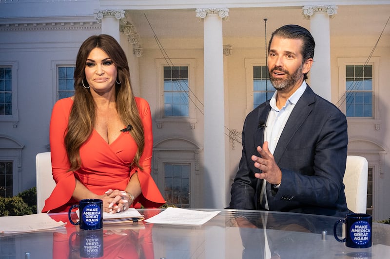 Kimberly Guilfoyle and Donald Trump Jr.