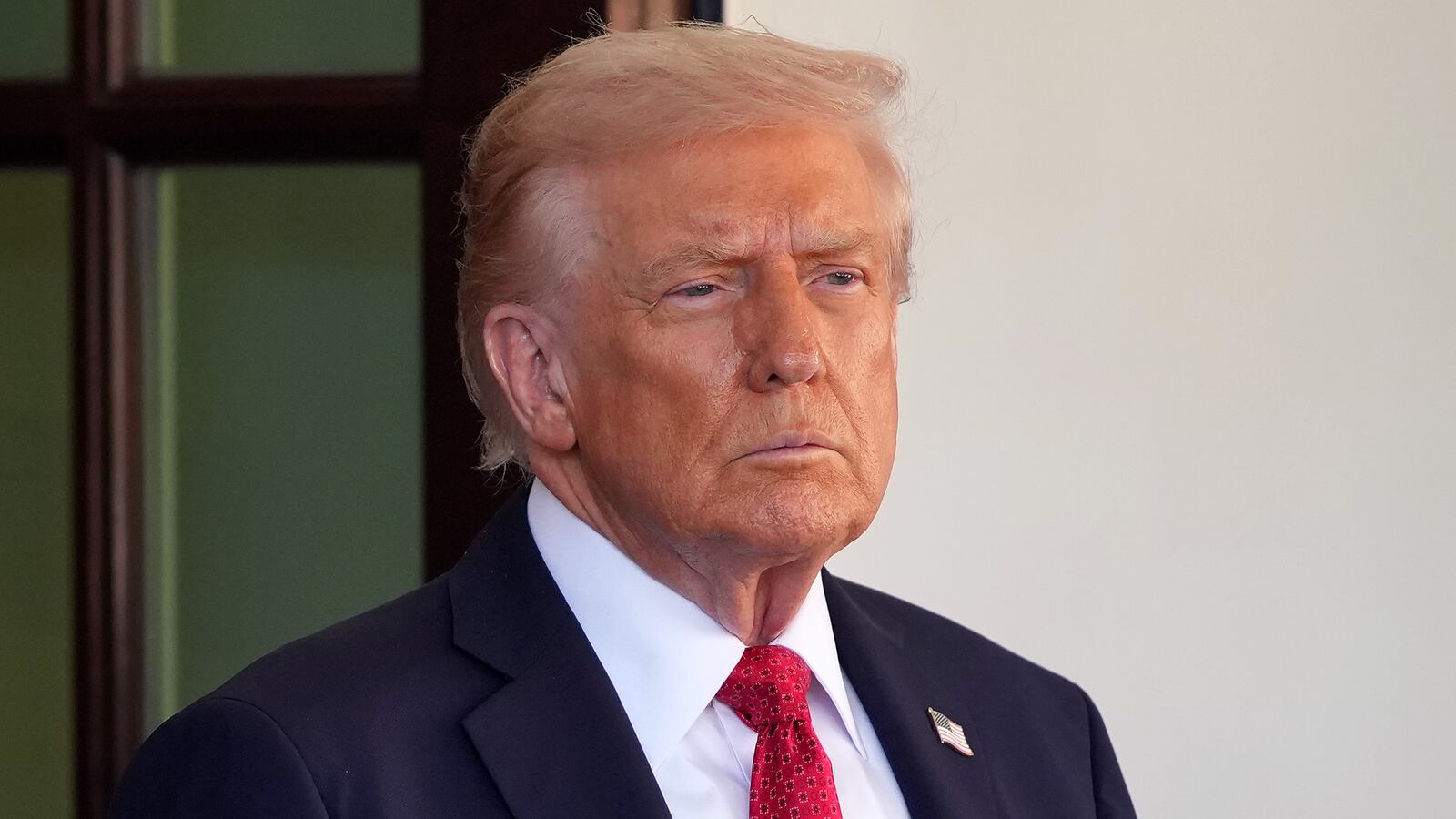 President Donald Trump, pictured October 20, threatened a brutal response to Hamas if it violates the ceasefire deal in a post on Truth Social.