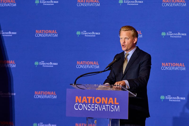 James Orr speaks at the National Conservative Conference in Washington D.C., Wednesday, July 10, 2024.