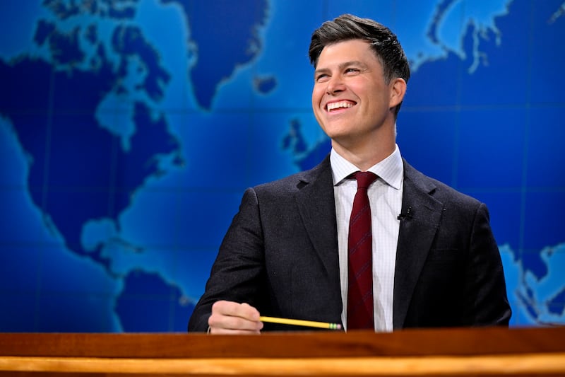 Anchor Colin Jost during Weekend Update