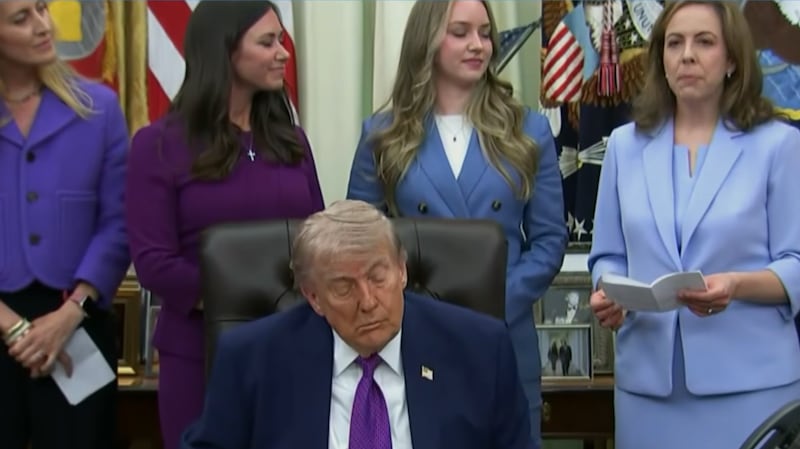 trump asleep