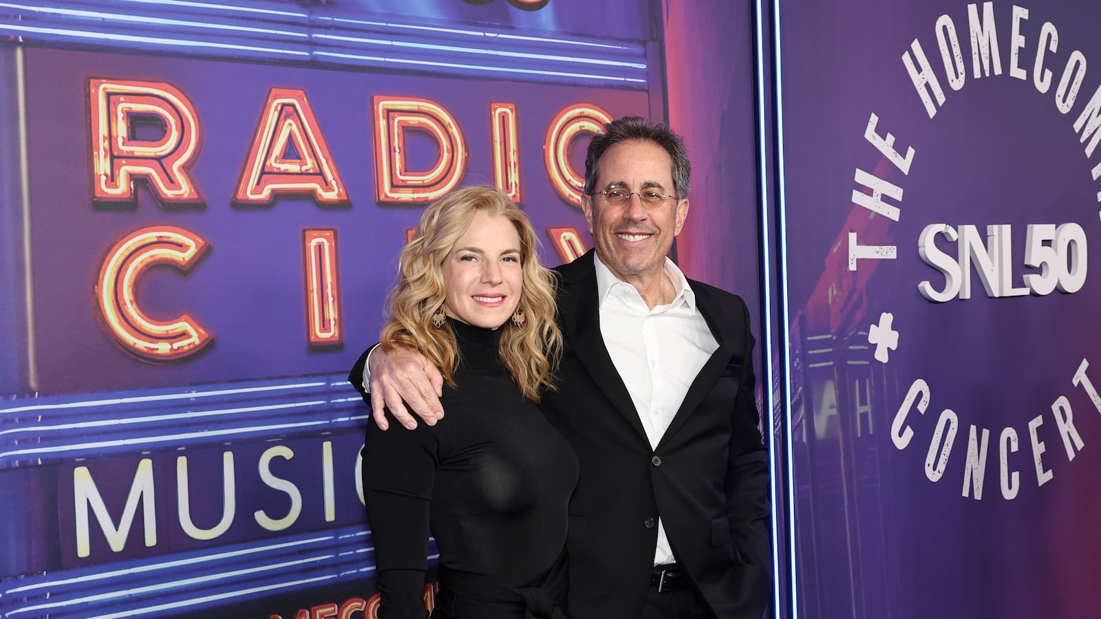 Jerry and Jessica Seinfeld at SNL 50