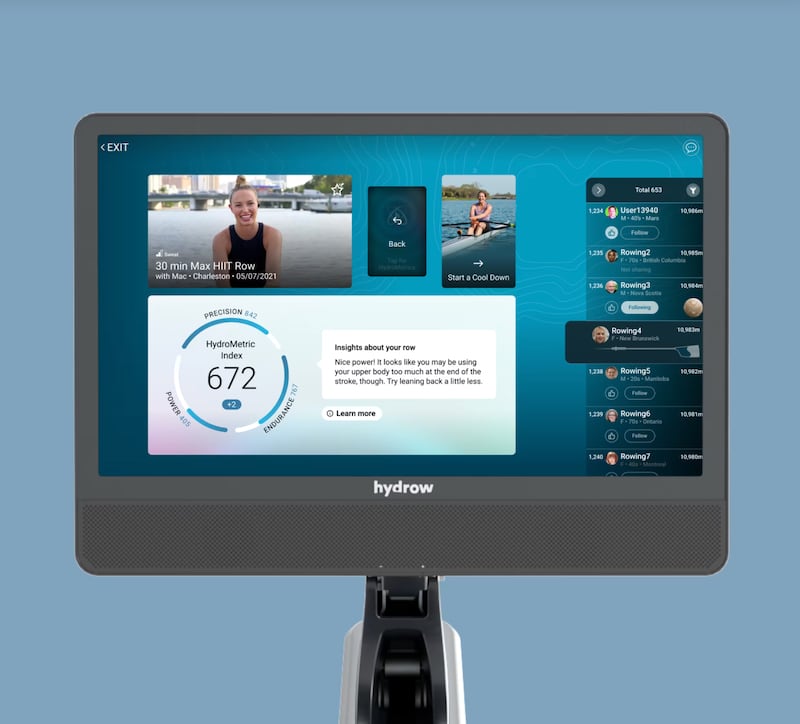 Hydrow Arc Rower Review HydroMetrics