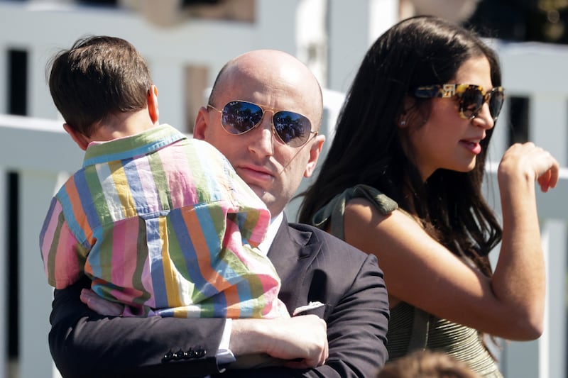 White House Deputy Chief of Staff Stephen Miller has four children with wife Katie Miller.