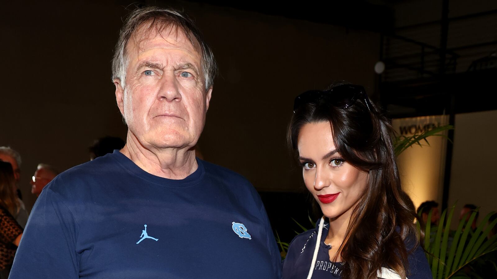 Bill Belichick and Jordon Hudson.